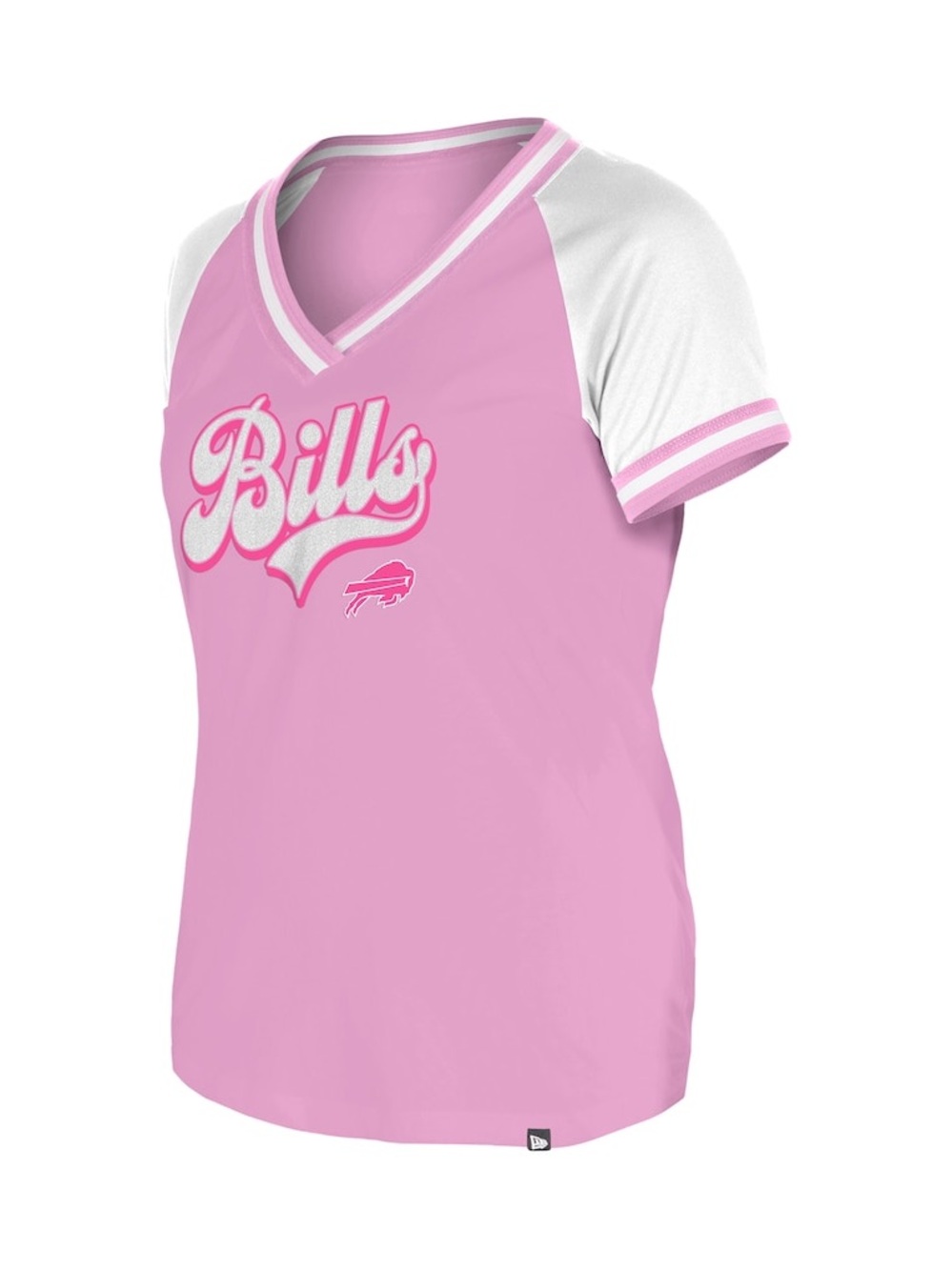 Women's New Era Pink Buffalo Bills Mommy & Me V-Neck T-Shirt